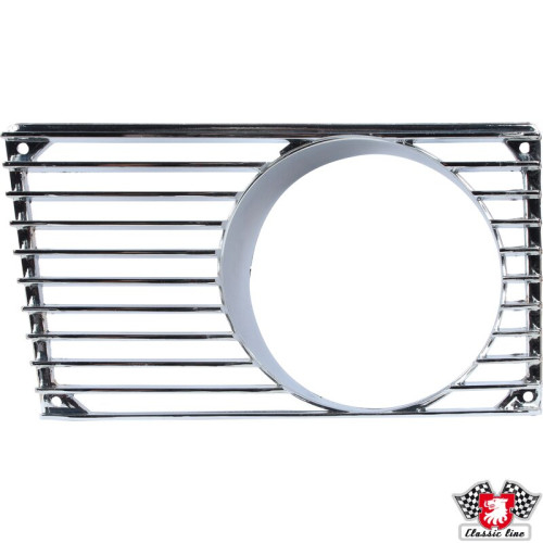 PartzBiz CE: 1684550870-Horn grille with fog light hole, chrome, left PartzBiz CE: 1684550870-Horn grille with fog light hole, chrome, left