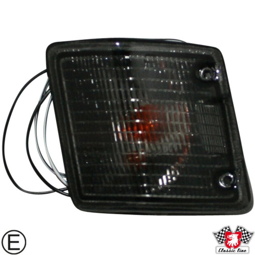 PartzBiz CE: 1195401770-Indicator, front, smoked, with E-mark, left PartzBiz CE: 1195401770-Indicator, front, smoked, with E-mark, left
