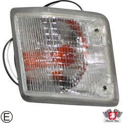 PartzBiz CE 1195401870 - Indicator, front, white, with E-mark, left PartzBiz CE 1195401870 - Indicator, front, white, with E-mark, left
