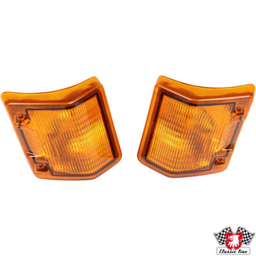 PartzBiz CE: 1195406110-Indicator set, front, orange, with E-mark PartzBiz CE: 1195406110-Indicator set, front, orange, with E-mark