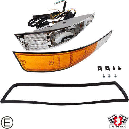 PartzBiz CE: 1695402370-Indicator with black rim, front PartzBiz CE: 1695402370-Indicator with black rim, front