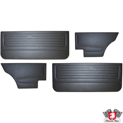 PartzBiz CE: 1189800810-Interior door panel set, 4 pieces, black PartzBiz CE: 1189800810-Interior door panel set, 4 pieces, black