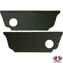 PartzBiz CE 8189808010 - Kick panel set, rear seat, vinyl, black