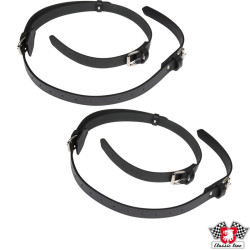 PartzBiz CE 1601650110 - Leather strap set for luggage rack PartzBiz CE 1601650110 - Leather strap set for luggage rack
