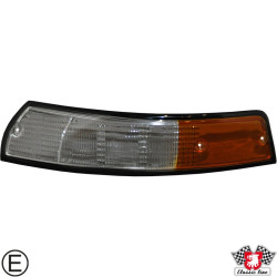 PartzBiz CE 1695450870 - เลนส์ไฟเลี้ยวขอบดำ ด้านหน้า รุ่นสหรัฐอเมริกา สีใส/ส้ม ด้านซ้าย มีเครื่องหมาย E-mark PartzBiz CE 1695450870 - เลนส์ไฟเลี้ยวขอบดำ ด้านหน้า รุ่นสหรัฐอเมริกา สีใส/ส้ม ด้านซ้าย มีเครื่องหมาย E-mark