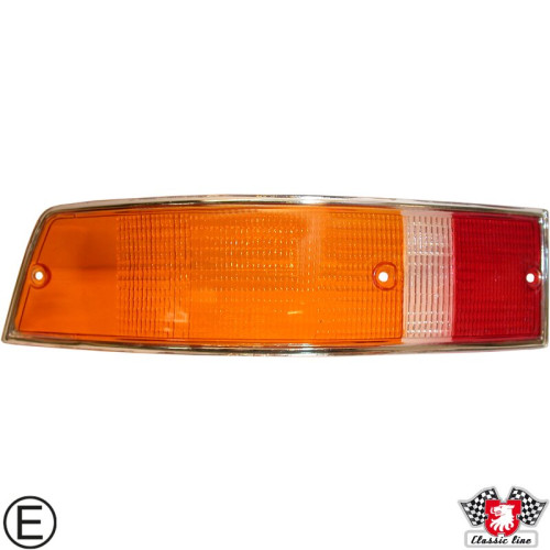 PartzBiz CE: 1695350570-Lens for tail light, orange/clear/red PartzBiz CE: 1695350570-Lens for tail light, orange/clear/red