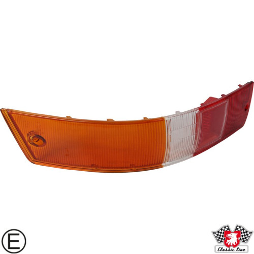 PartzBiz CE: 1695351680-Lens for tail light, orange/clear/red