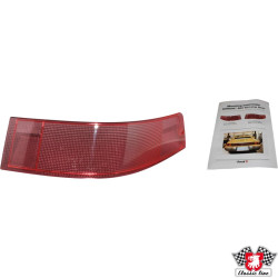 PartzBiz CE 1695350980 - Lens for tail light, red, right, with E-mark PartzBiz CE 1695350980 - Lens for tail light, red, right, with E-mark