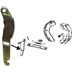 PartzBiz CE 8172500276 - Lever for parking brake, left