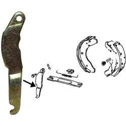 PartzBiz CE 8172500286 - Lever for parking brake, right