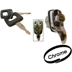 PartzBiz CE 8187700506 - Lock for engine lid with keys, chrome PartzBiz CE 8187700506 - Lock for engine lid with keys, chrome