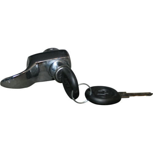 PartzBiz CE: 8187701206-Lock for engine lid with keys, chrome