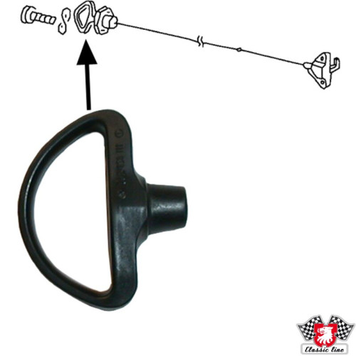 PartzBiz CE: 8188000100-Loop for release cable, fuel filler door
