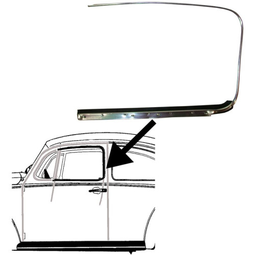 PartzBiz CE: 8186001776-Outer scraper with aluminium trim for