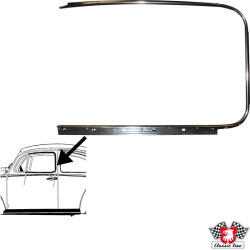 PartzBiz CE 8186001770 - Outer scraper with aluminium trim for PartzBiz CE 8186001770 - Outer scraper with aluminium trim for