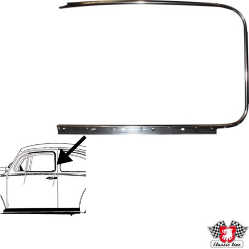 PartzBiz CE: 8186001770-Outer scraper with aluminium trim for PartzBiz CE: 8186001770-Outer scraper with aluminium trim for