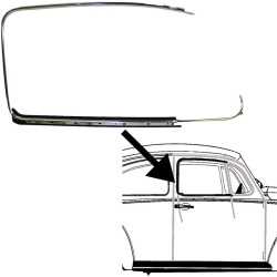 PartzBiz CE 8186001886 - Outer scraper with aluminium trim for PartzBiz CE 8186001886 - Outer scraper with aluminium trim for