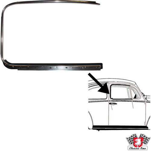 PartzBiz CE: 8186001780-Outer scraper with aluminium trim for PartzBiz CE: 8186001780-Outer scraper with aluminium trim for