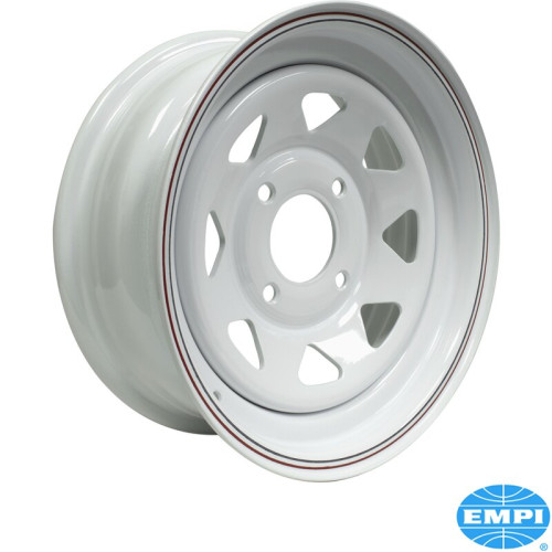 PartzBiz CE: 8160002208-Steel rim, painted, white, 6x15 PartzBiz CE: 8160002208-Steel rim, painted, white, 6x15