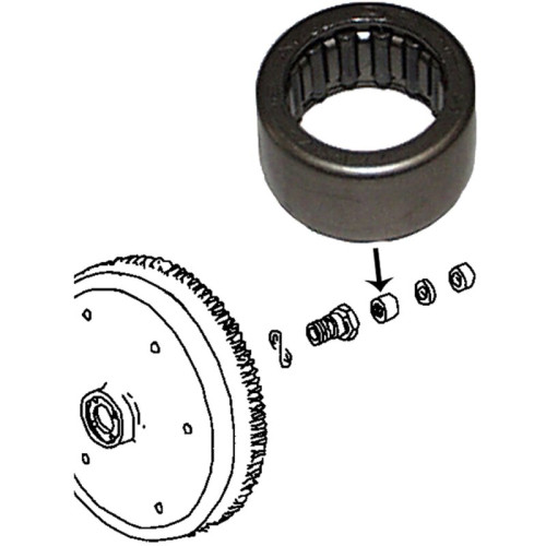 PartzBiz CE: 8110451302-Needle bearing for flywheel. Fits 8110450906