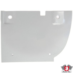 PartzBiz CE 8981001670 - Plate for mudflap left rear stainless steel