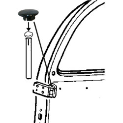 PartzBiz CE 8187451102 - Plug for door hinge pin PartzBiz CE 8187451102 - Plug for door hinge pin