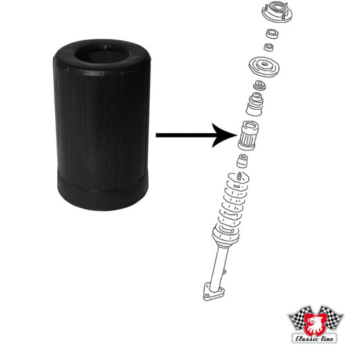 PartzBiz CE: 8142700100-Protection sleeve for shock absorber, front PartzBiz CE: 8142700100-Protection sleeve for shock absorber, front