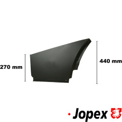 PartzBiz CE 8181001270 - Quarter section panel, rear, X-large, left