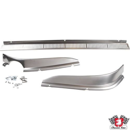 PartzBiz CE: 1680603310-Rear bumper lower valance kit, polished PartzBiz CE: 1680603310-Rear bumper lower valance kit, polished