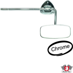 PartzBiz CE 8189200106 - Rear view mirror, polished chrome finish