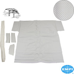 PartzBiz CE 8189503518 - Roof inner liner set, vinyl, ivory