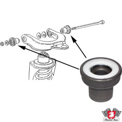 PartzBiz CE 1140201000 - Rubber mount for wishbone, front PartzBiz CE 1140201000 - Rubber mount for wishbone, front
