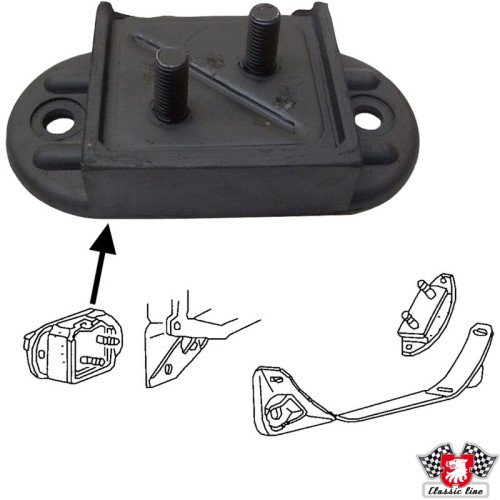 PartzBiz CE: 8132400400-Transmission mount, front