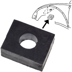 PartzBiz CE 8184000106 - Rubber pad, lower, 17 mm PartzBiz CE 8184000106 - Rubber pad, lower, 17 mm