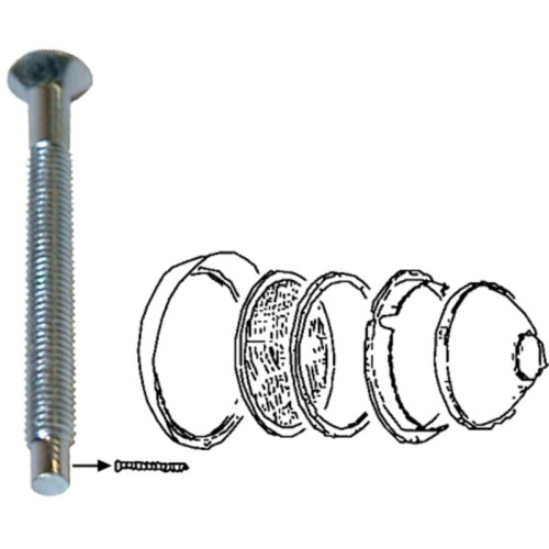 PartzBiz CE: 8195151606-Screw for headlight rim PartzBiz CE: 8195151606-Screw for headlight rim