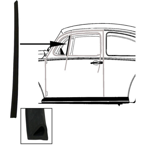 PartzBiz CE: 8186003206-Vent window seal, Deluxe, Brazil