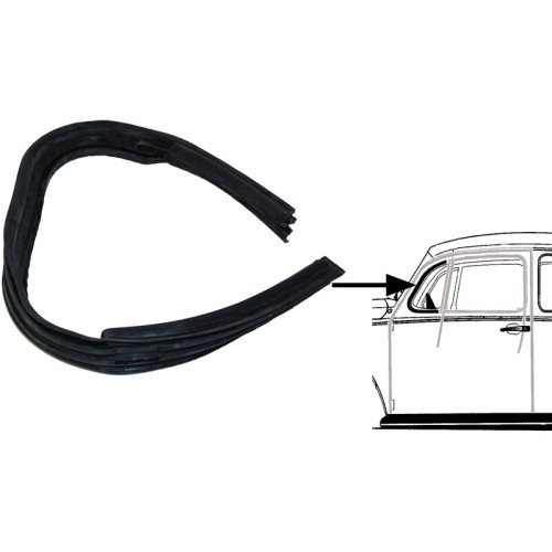 PartzBiz CE: 8186001676-Vent window seal, left