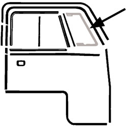 PartzBiz CE 8186000986 - Vent window seal, right PartzBiz CE 8186000986 - Vent window seal, right