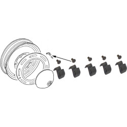 PartzBiz CE 8161000116 - Springs with rivets for hub cap PartzBiz CE 8161000116 - Springs with rivets for hub cap