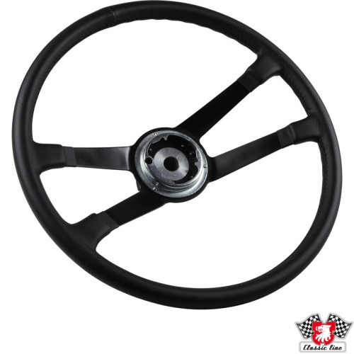 PartzBiz CE: 1645500300-Steering wheel, leather black