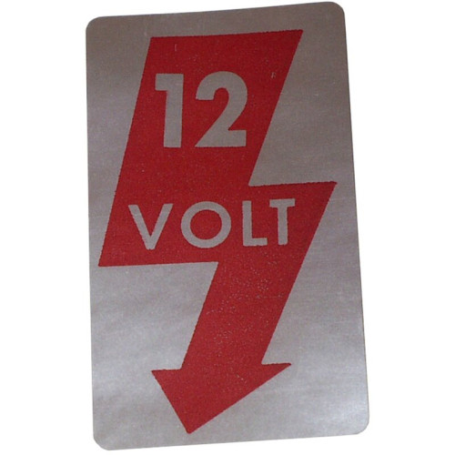 PartzBiz CE: 8101500306-Sticker, 12 V for door pillar