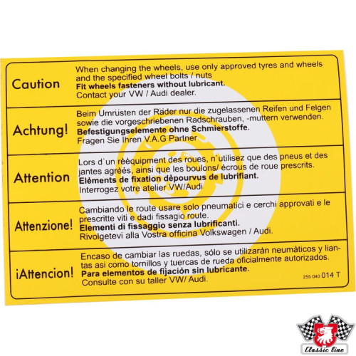 PartzBiz CE: 1101502100-Sticker, 
