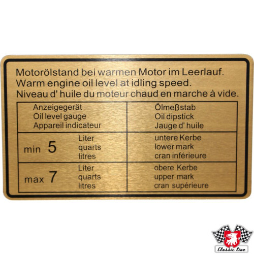 PartzBiz CE: 1601501206-Sticker, engine oil level