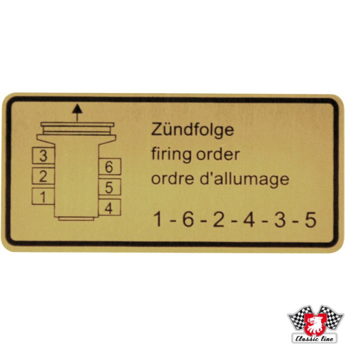 PartzBiz CE: 1601500806-Sticker, firing order