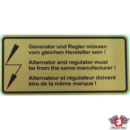 PartzBiz CE: 1601501806-Sticker, generator