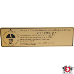 PartzBiz CE 1601501406 - Sticker, ignition point PartzBiz CE 1601501406 - Sticker, ignition point