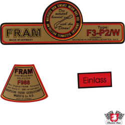 PartzBiz CE 1601503510 - Sticker set, Fram PartzBiz CE 1601503510 - Sticker set, Fram