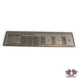 PartzBiz CE 8101502000 - สติกเกอร์, แรงดันลมยาง PartzBiz CE 8101502000 - สติกเกอร์, แรงดันลมยาง