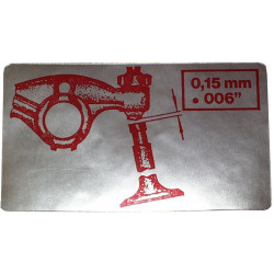 PartzBiz CE 8101500906 - สติกเกอร์, การตั้งค่าวาล์ว PartzBiz CE 8101500906 - สติกเกอร์, การตั้งค่าวาล์ว