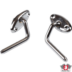 PartzBiz CE 8389800910 - Sun visor holder set, chrome, left/right PartzBiz CE 8389800910 - Sun visor holder set, chrome, left/right